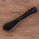 1 tk multifunktsionaalne enesekaitse lehmannahk sisaldab pliiplokki kaasaskantav taktikaline t&ouml;&ouml;riist klassikaline Boston nahast reket must