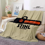 Stihl logo tr&uuml;kitud tekk &Auml;&auml;rik Soe tekk piknikutekk Pehme ja mugav tekk visketekk s&uuml;nnip&auml;evakingitus 30x40in