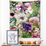 Vintage botaanilised lilled seinavaibad seinaripp Hipi Tapiz Boho magamistuba elutuba kodukaunistuse taustariie 230x180cm