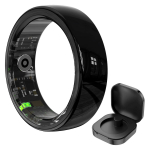 Nutis&otilde;rmus Meestele Naistele Žestikontrolli, Tervise ja Une J&auml;lgimisega, Mitme Spordirežiimiga, 5ATM Veekindel Nutis&otilde;rmus Laadimis&uuml;mbrisega Size 6（16.6mm） must
