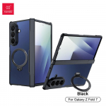 XUNDD Samsung Galaxy Z Fold 7 jaoks &Uuml;mbris Airbag P&otilde;rutuskindlad Kaitse&uuml;mbrised Luksuslik Telefonikate 360&deg; P&ouml;&ouml;rleva Magnetilise Hoidikuga For Samsung Galaxy Z Fold 7 must