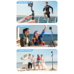 5-&uuml;hes Selfie statiivi universaalne liigeste stabilisaator 360&deg; automaatse p&ouml;&ouml;rlemise AI j&auml;lgimise pildistamiseks Facial tracking must