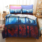 Voodikomplekt Stranger Things sarja Suurus Kolmeosaline komplekt EU Single 135x200cm gray