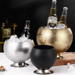 Golden Ice Bucket Creative Whisky Beer Ice Bucket baar Vein T&ouml;&ouml;riistad Jook Veinjahuti Kaasaskantav &otilde;llejahuti veinihoidja j&auml;&auml; 1L