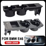 Auto must keskkonsooli veetassi hoidja joogipudeli hoidja m&uuml;ndialus BMW 3 seeriale E46 323i 318I 320I 98-06 Black-Storage Box