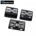 Chromed Plastic Car interior Rear Seat Console Grill AC Vent Frame Trim For BMW 5 Series F10 520 521 523 B Model