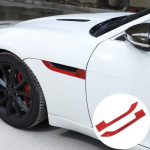 Punane s&uuml;sinikkiust k&uuml;ljepaksuendi raami kleebis Jaguar F-TYPE 2013- jaoks