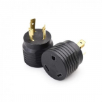 2-Pack 3 Prong Twist Lock to 30 Amp RV Adapter, 30 AMP RV Plug (NEMA L5-30P to T