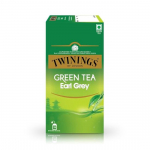 Twinings roheline tee Earl Grey, 25 teekotti, Roheline tee, &Otilde;rn tsitruseline, Ergas ja elav, 100 grammi