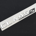 3D ABS CLA45S TURBO Auto Pagasiruumi Embleem Logo Kleebis T&auml;hed Autotarvikud Sobib CLA 45 S AMG C117 C118 jaoks CLA45S-Silver Black
