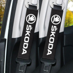 Auto peatugi kaelapadi turvav&ouml;&ouml; &otilde;lapatikud Skoda Octavia Fabia Rapid Kodiaq Kamiq Scala Superb VisionS Yeti Karoq Enyaq jaoks 2pcs belt pad