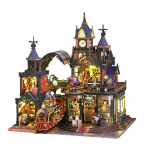 Isetehtav puust miniatuurmudeli komplekt Maagiline suvila 3D pusle Nukumajad m&ouml;&ouml;bli ja tuledega T&auml;iskasvanutele S&uuml;nnip&auml;evakingitused