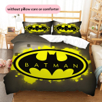 Batman Mustriga Voodipesu Tekikomplekt Kodu Kaunistus Kingitus (1 * tekikott + 2 * padjap&uuml;&uuml;r ilma t&auml;idiseta) 135x200cm