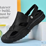 Meeste nahast sandaalid Suvised rannasandaalid 46