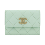 Chanel Ruuduline Topelt-C logoga K&auml;ekott Naiste stiil Roheline Box(Basic Set+Box) roheline