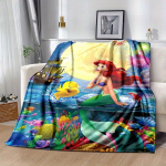 V&auml;ike merineitsi multikate teemaline tekk, l&uuml;hike pl&uuml;&uuml;sist armas soe tekk, elutoa kodu kaunistus diivanile, nelja hooaja reisimiseks 150x200cm gray