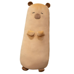 M&uuml;rgivaba 70~120 cm Kapibaara Pikk Padi T&auml;idisega Pehme Multikalooma Kapibaara Padjapadi Pl&uuml;&uuml;sist Magamiseks Jala Toetav Peluche S&uuml;nnip&auml;evakingitus 70cm beige