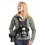 Nicama Kiire ja Lihtne Kahekordne Kahekaameraline &Otilde;lakott V&ouml;&ouml;rihmade ja K&uuml;lgkottidega Sony DSLR-kaameratele Dual NC-VEST MitmeKandev Rakmed, 2-Kaameraline must
