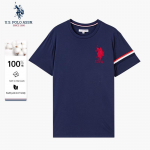 U.S. Polo Assn. Meeste l&uuml;hikeste varrukatega puuvillane T-s&auml;rk XL tumesinine v&auml;rv
