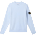 Stone Island Logo plaastriga soonikuga &uuml;mmarguse kaelusega kampsun Meeste kampsun Hele-sinine K1S1551000-54S00D8-V0041 L