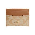 Coach Kaardihoidja 10 Klassikaline Monogramm Kaetud L&otilde;uend ja Nahk Naiste Kaardihoidja Hele-Khaki CH415-IMVHK Basic Set (Bag+Dust Bag) brown