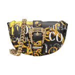 Versace Jeans Couture Barokkprindiga Pandlaga Pol&uuml;ester K&auml;ekott Kett-&otilde;lakott Naiste k&auml;ekotid 74VA4BF4-ZS597-G89 Basic Set (Bag+Dust Bag)