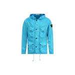 Stone Island &Uuml;hev&auml;rviline Metalliktekstuuriga Mitmetaskuline Kapuutsiga Jakk Meeste Jakid Sinine 741544430-V0042 L