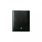 Montblanc Meisterst&uuml;ck Heksagonaalne Valge T&auml;he Logo Nahast Kaardihoidja Rahakott Meeste Rahakotid Must 15499 Basic Set (Bag+Dust Bag)