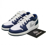 Air Jordan Air Jordan 1 Low GS 'Midnight Navy Wolf Grey' 553560-141 36