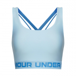 Under Armour treeningu intensiivsuse jaoks hingav lihtsa kirjapildiga mugav spordirinnahoidja naistele spordirinnahoidja Stream-Blue 1390377-494 M