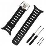 Silikoonrihm SUUNTO T-sarja kellale Rihm T1 T1C T3 T3C T3D T4C T4D Meeste Spordiks Veekindel Kummist K&auml;ev&otilde;ru 20mm must
