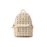 .Mcm Stark klassikaline retro kahepoolne naastudega seljakott pendelr&auml;ndajale peole v&auml;ike unisex beež l&otilde;uendi ja naha kombinatsioon One Size-Basic Set (Bag+Dust Bag)