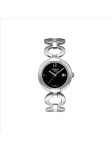 Tissot naiste kvartsikell, roostevabast terasest rihm, veekindel kuni 30 meetrit T084.210.11.057.00 must