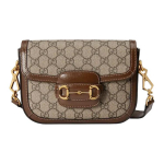 Gucci Horsebit 1955 Vintage Kuldne Pandla Hobuseraua Pandlaga Kootud Rihm Vananenud Logoga Gift Set(Basic Set+Box+Shopping Bag) eebenmust/beež