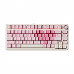 YUNZII B75 PRO Tihendiga M&auml;ngude Traadita Mehaaniline RGB Kohandatav Klaviatuur Sertifitseeritud Tehniliseks Kasutamiseks Piim V2 75% Klaviatuur, Klaviatuur, BT/2.4G/Juhtmega roosa