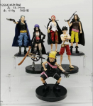 6 tk Anime One Piece DXF Monkey D Luffy FILM RED Nico Robin Nukk Shanks Yasopp Ben Bekkuman Mudel M&auml;nguasi Kingitus Tegevuskuju No box