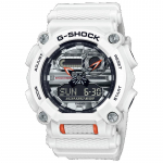 Casio G-SHOCK Meeste Vaik 200M Veekindel Analoog P&otilde;rutuskindel Kvartsikell GA-900AS-7A valge