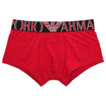 Emporio Armani Puuvillane Veniv Tr&uuml;kitud Logoga Bokserp&uuml;ksid Meeste aluspesu Punane 111389-1A5161-2174 S