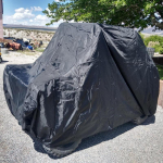 Veekindel UTV kate UV-kaitsega 210D Oxfordi riie Utility s&otilde;iduki hoiukate Polaris Rangeri, Yamaha, Can-Ami, Kawasaki jaoks XL XXL XL- 290x150x190cm must
