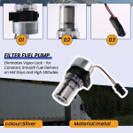 Diiselk&uuml;tuse pump Thermo King k&uuml;lmutusseadmele MD KD RD TS URD XDS TD LND Carrier 40253N 12V 41-7059 30-01108-03 nagu n&auml;idatud v&auml;rv