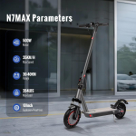 2026 Uus N7MAX T&auml;iskasvanute Elektriroller 500W Mootor 36v12.5ah 35KM/H Maksimaalne Kiirus 35KM Kaugjuhtimispult 10-tolliline Roller Amordiga APP 500W 36V 12.5AH must