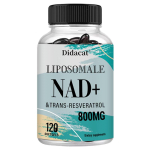 NAD+ 500 mg Toidulisand, koos trans-resveratrooliga, 120 pehmet kapslit pudelis 120 Capsules gray