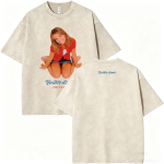 Pestud Vintage Britney Spears Oops I Did It Again Graafilised T-s&auml;rgid Mehed Naised Vabaaja &Uuml;lem&otilde;&otilde;dulised L&uuml;hikeste Varrukatega T-s&auml;rgid Streetwear S brown