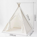 Kaasaskantav laste telk 1,6M1,3M Laste m&auml;ngumaja Wigwam Teepee Tipi V&auml;ikelaste pallimaja Lossi m&auml;ngutuba t&uuml;drukutele