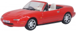 OXFORD Mazda Roadster NA Punane Oxford Diecast Mudelauto 1/76 MX-5