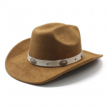 UPF 50+ UV-kaitse Suure &auml;&auml;rega &Auml;&auml;ristatud Suede P&auml;ikesekaitse L&auml;&auml;ne-Cowboy Ratsutamine P&auml;ikesem&uuml;ts Meestele Naistele Preeria V&auml;litingimustes Kingitus M（56-58cm）