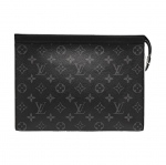[Kasutatud] Louis Vuitton Pochette Voyage MM 'Must Monogram Eclipse L&otilde;uend' - V&auml;ga Hea #1G1KZWY ONE SIZE