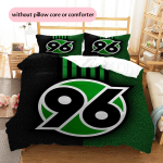 Hannover 96 FC Muster Voodipesu Kodu Kaunistus S&uuml;nnip&auml;eva Kingitus (1 * tekikott + 2 * padjap&uuml;&uuml;ri, ilma s&uuml;damikuta) 140x200cm white