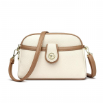 Naiste lihtsad moodsad k&auml;ekotid Retro &uuml;hev&auml;rvilised PU-nahast &otilde;lakott Kaenlaaluste vabaajak&auml;ekotid Trend Crossbody kotid