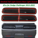 4 tk Dodge Challenger 2015 2016 2017 2018-2023 jaoks Suitsumusta tagatulede lambikate V&auml;lised tarvikud Lambi kaunistusliist